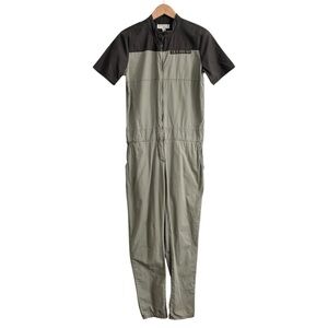 Triple Five Soul Two-Tone Army Green Jumpsuit